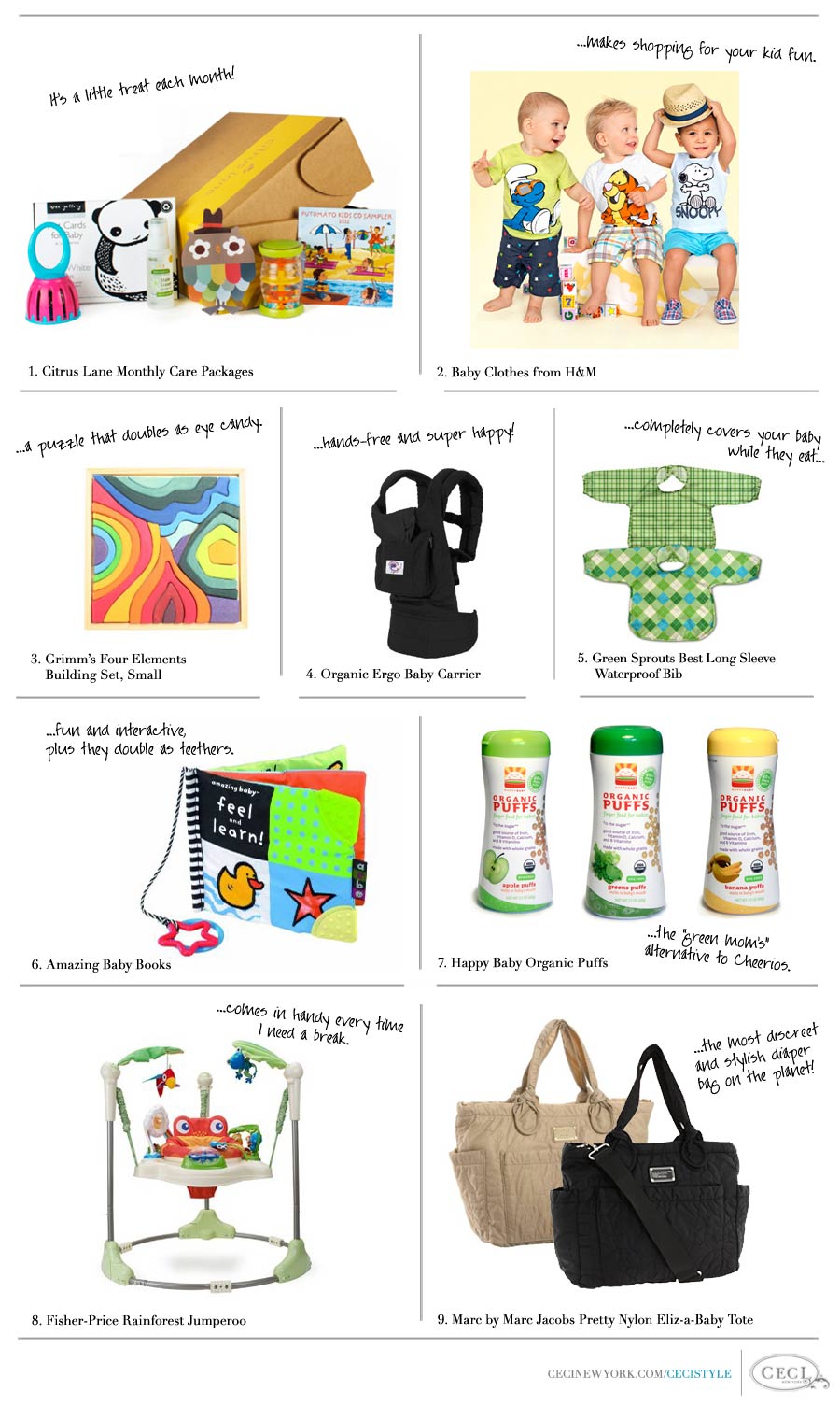 Baby Love: Baby Love: Ceci Johnson's Favorite Baby Products for the First 4-9 Months