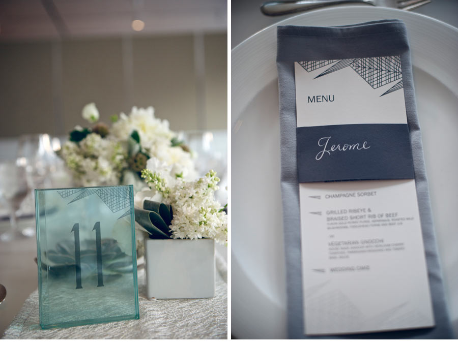 Our Muse - Modern Chicago Wedding - Be inspired by Katherine & Robert's modern wedding in Chicago - wedding, menus