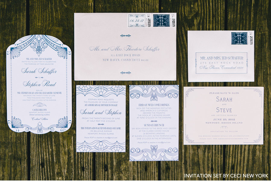 Our Muse - 1920's-Inspired Outdoor Wedding - Be inspired by Sarah & Stephen’s 1920’s style outdoor wedding - wedding, invitions