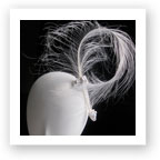 Feather and Silk Hair Ornament