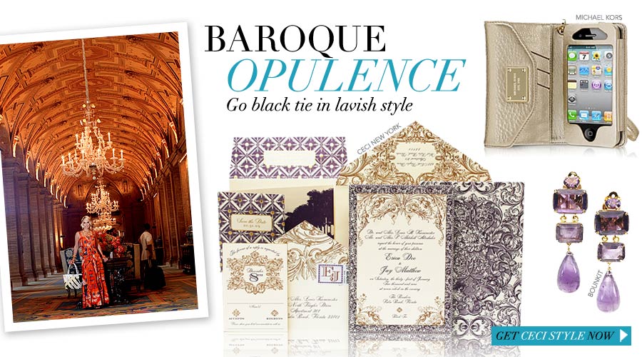 Baroque Opulence - Go black tie in lavish style