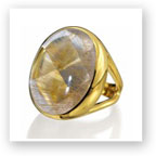 Sheri Ring in Rutilated Quartz and 18k
