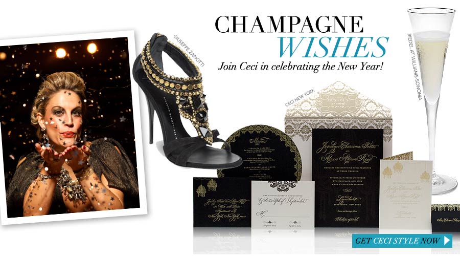 Champagne Wishes - Join Ceci in celebrating the New Year!