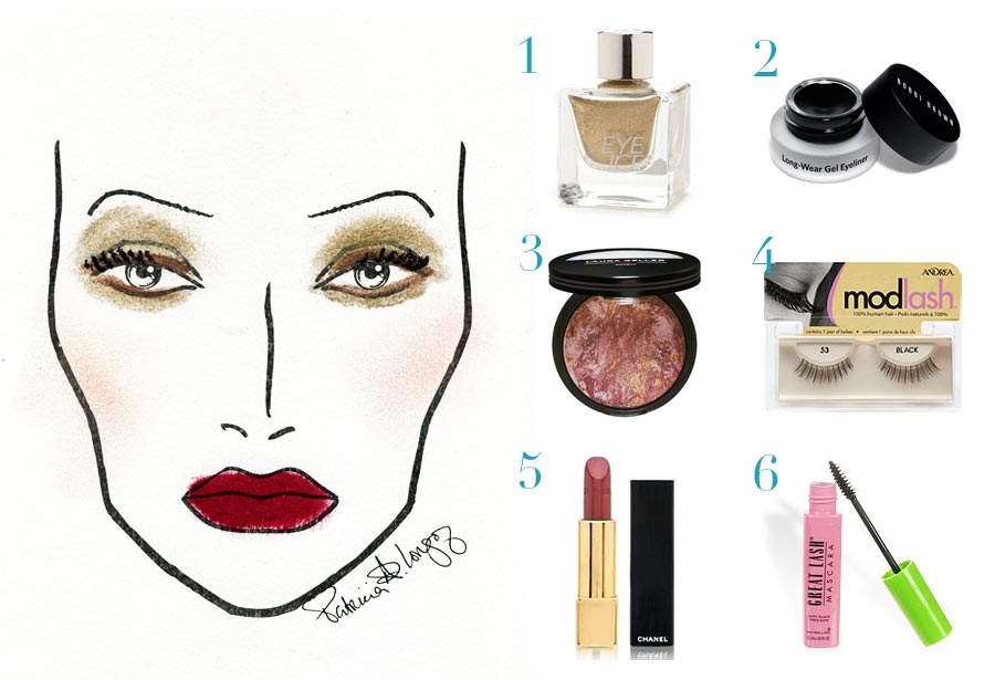 LOOK 2: GLITTERING GOLD