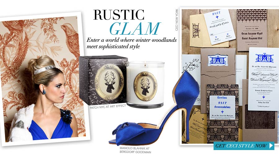Rustic Glam - Enter a world where winter woodlands meet sophisticated style