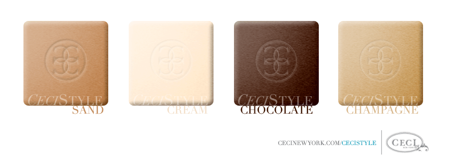 Ceci Color Stories – Sand & Cream Wedding Colors - color swatches, champagne, chocolate, cream, sand, wedding