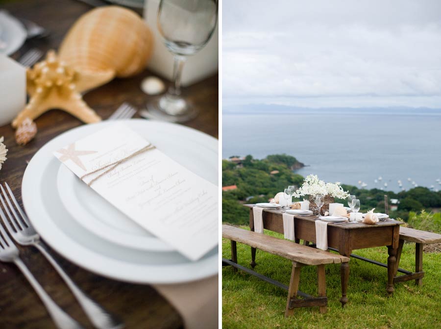 Our Muse – Ceci-Inspired Destination Style Tablescape - Wedding Invitations - ashley baber weddings, invitations, letterpress printing, menus, programs, wedding