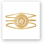 PROTECTION MANDALA 24K GOLD CUFF