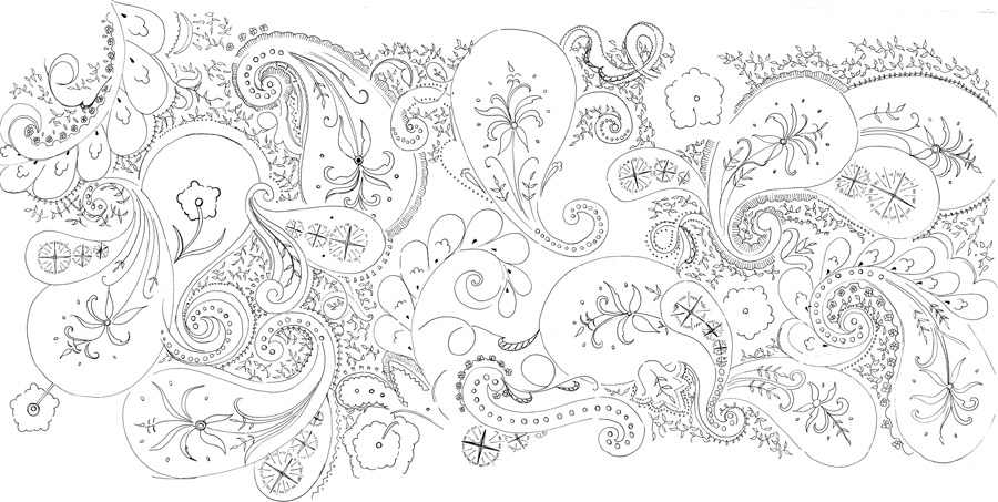 The Making of a Ceci Couture Painting: Step 2 - Sketches