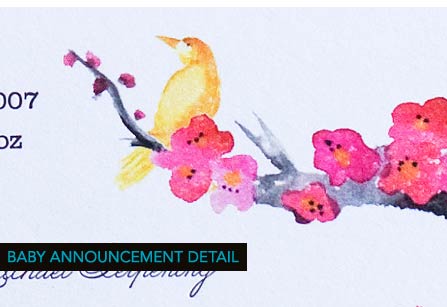 Baby Announcement - Baby Cecile
