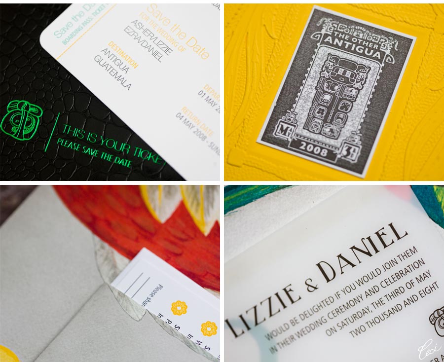 Our Muse Wedding invitations Be inspired by Lizzie Daniel's tropical