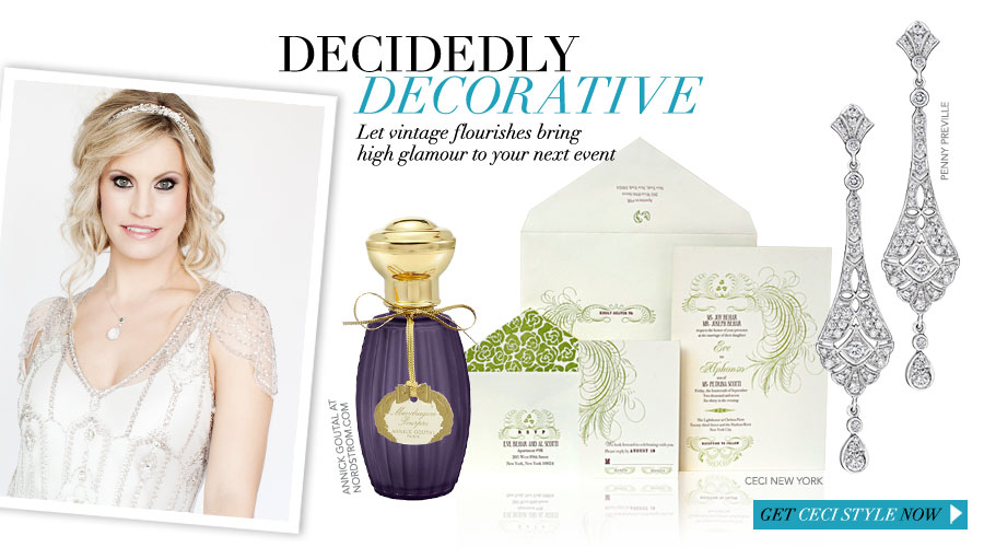 Decidedly Decorative - Let vintage flourishes bring high glamour to your next event!