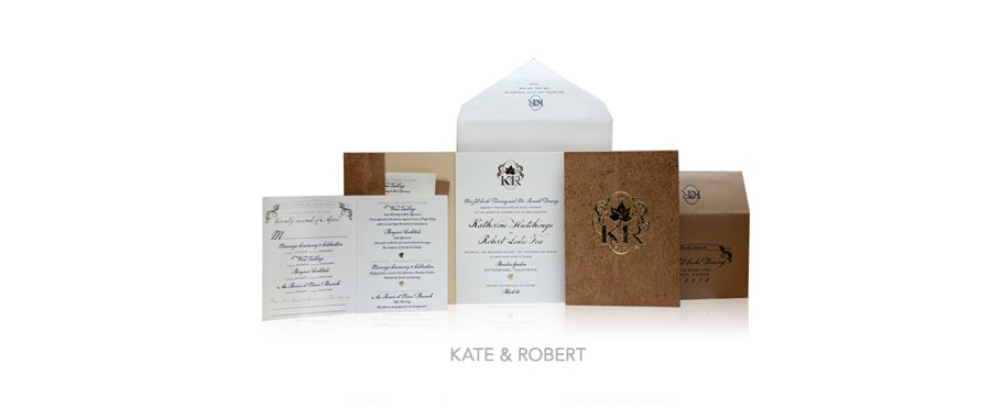 Fall-Inspired Invitation Designs - Ceci New York Invitations - Ceci Couture - Kate & Robert