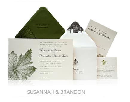 Fall-Inspired Invitation Designs - Ceci New York Invitations - Ceci Couture - Susannah & Brandon