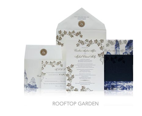 Fall-Inspired Invitation Designs - Ceci New York Invitations - Ceci Ready-to-Order - New York Collection - Rooftop Garden