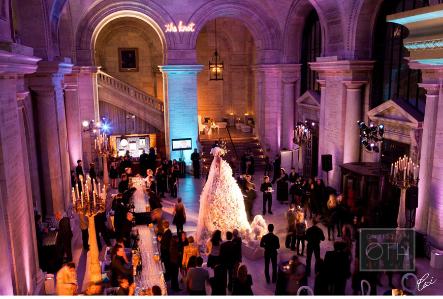 Our Muse - the New York Public Library The Knot 15th Anniversary Gala at the New York Public Library - Be inspired by this classically-styled wedding industry event