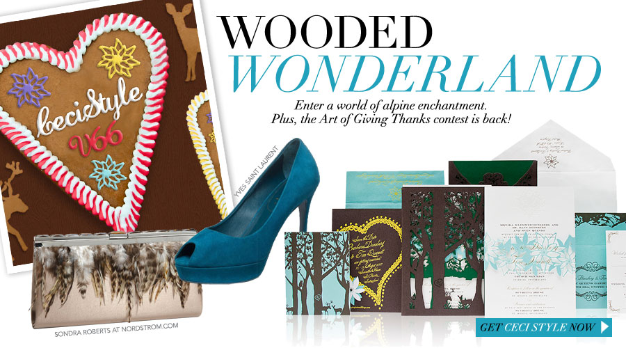 Wooded Wonderland - Enter a world of alpine enchantment. Plus the Art of Giving Thanks contest is back!