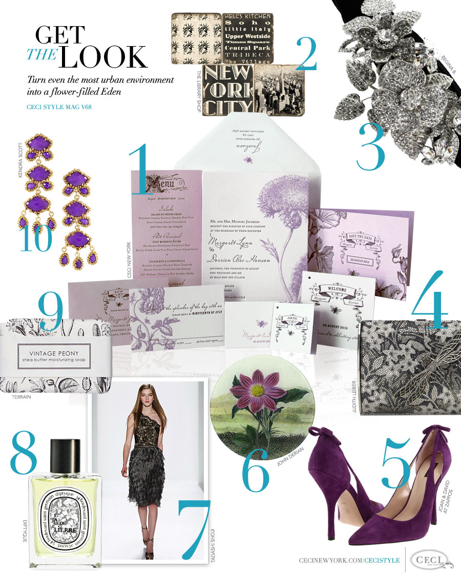 CeciStyle Magazine v68: Get The Look - Botanical New York - Turn even the most urban environment into a flower-filled Eden