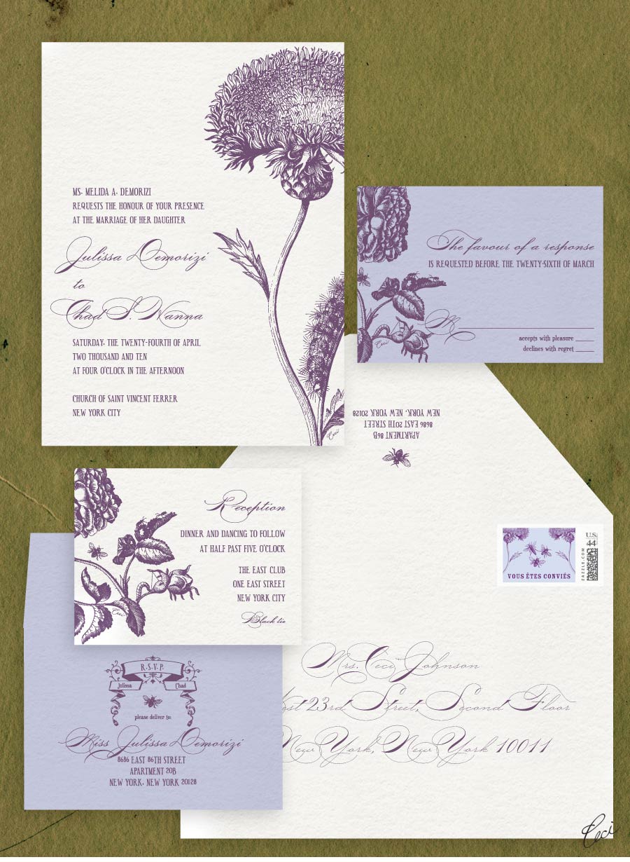 Our Muse - Elegant New York City Wedding - Be inspired by Julissa & Chad's elegant New York City wedding - wedding, invitations, letterpress printing, calligraphy