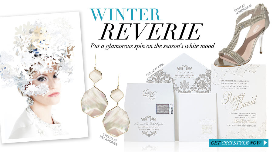 Winter Reverie - Put a glamorous spin on the season's white mood