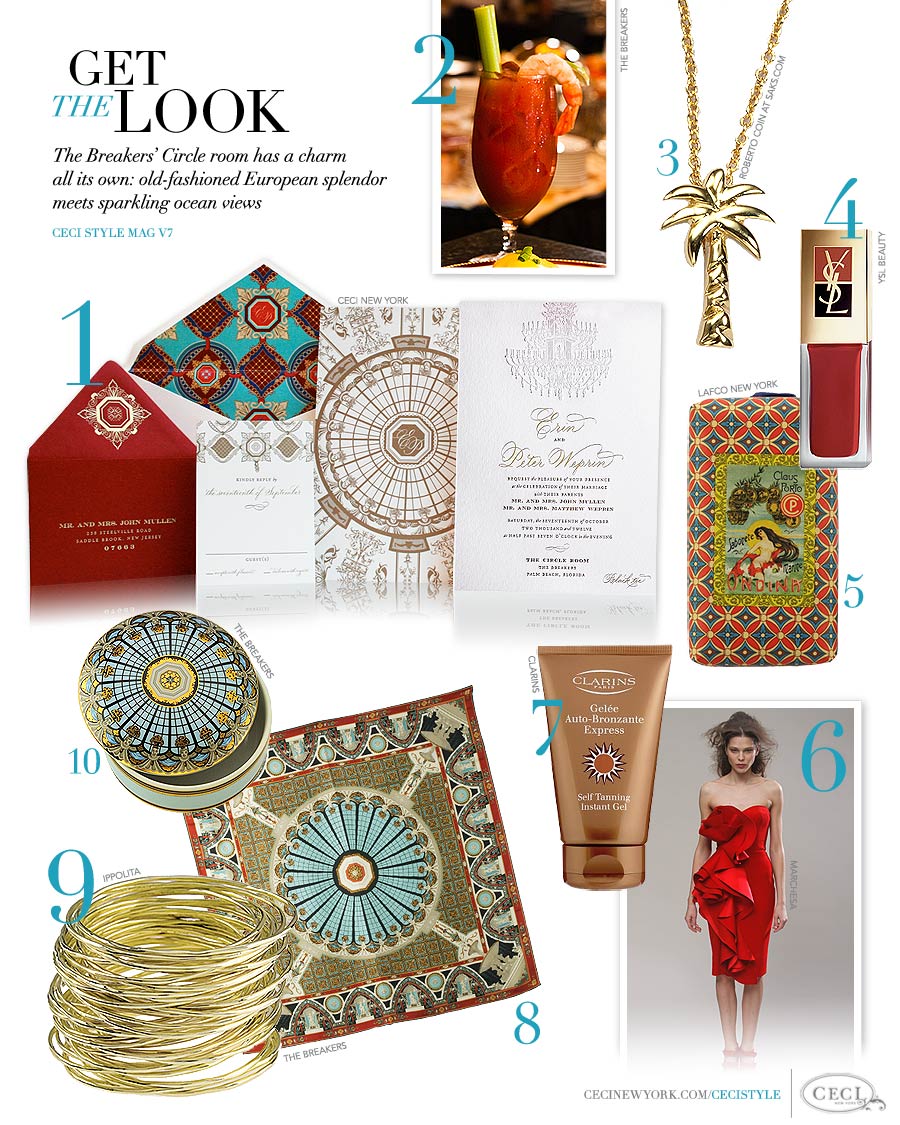 CeciStyle Magazine v7: Get The Look - Circle Room - The Breakers' Circle room has a charm all its own: old-fashioned European splendor meets sparkling ocean views