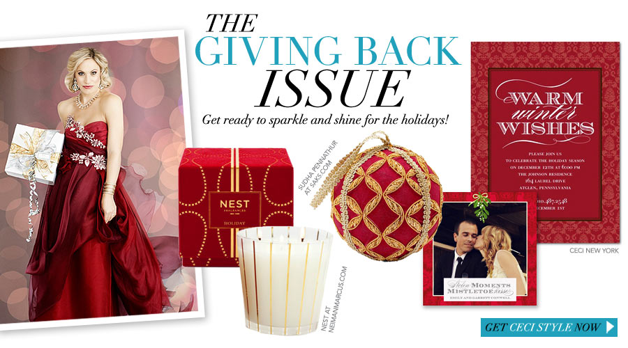 The Giving Back Issue - Get ready to sparkle and shine for the holidays!