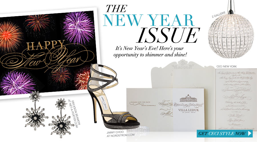 The New Year Issue - It's New Year's Eve! Here's your opportunity to shimmer and shine!