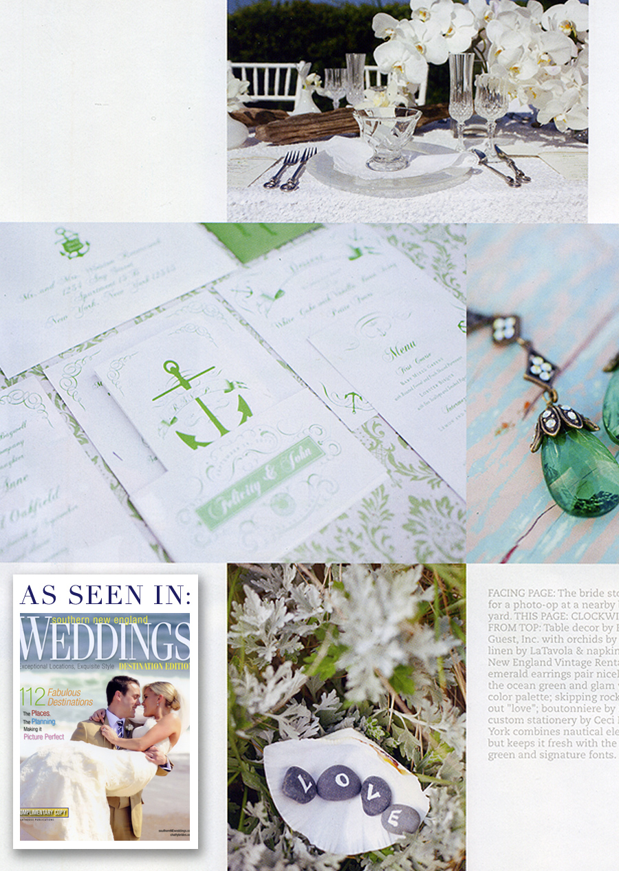 Southern New England Weddings Features Ceci Ready-to-Order