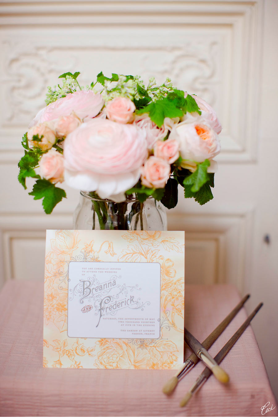 Our Muse - Soft Botanical Setting in Paris - Be inspired by this soft, botanical setting in Paris - wedding, invitations