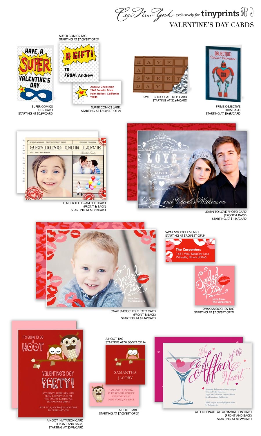Ceci New York for Tiny Prints Valentine's Day Collection