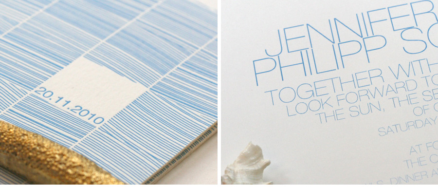 Our Muse - Tropical Beach Wedding - Be inspired by Jennifer & Philipp's tropical beach wedding - wedding, letterpress printing, invitations, offset printing