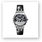 CC Stainless Steel Watch With Diamonds