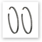 Lilah Pavé Diamond Hoops