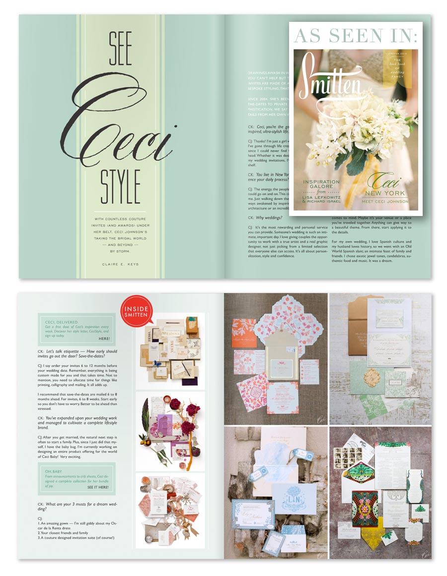 Smitten Magazine Features an In-Depth Profile of Ceci Johnson