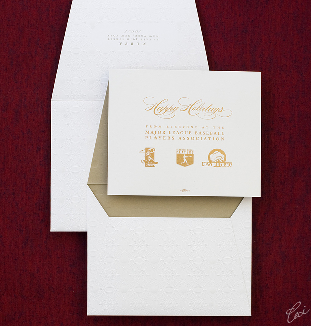 MLBPA Holiday Card - Event Invitations - Corporate - Ceci Event - Ceci New York