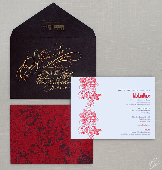 Modern Bride Dinner Party - Event Invitations - Corporate - Ceci Event - Ceci New York