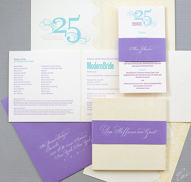 Modern Bride Award Dinner - Event Invitations - Corporate - Ceci Event - Ceci New York