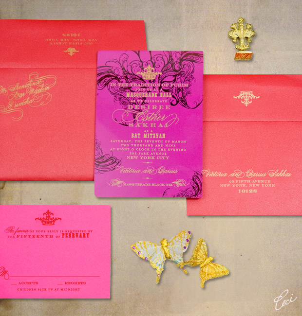 Bat Mitzvah - Event Invitations - Private - Ceci Event - Ceci New York