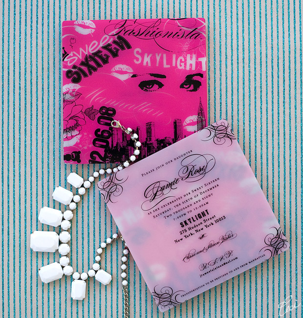 Jamie Rose Sweet Sixteen - Event Invitations - Private - Ceci Event - Ceci New York