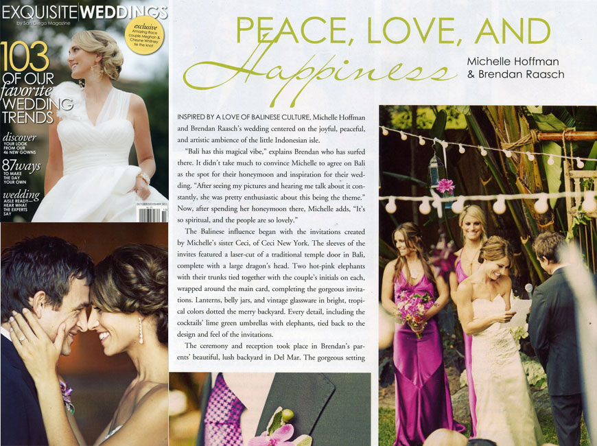 Exquisite Weddings - October/November 2011 - Press - Ceci New York