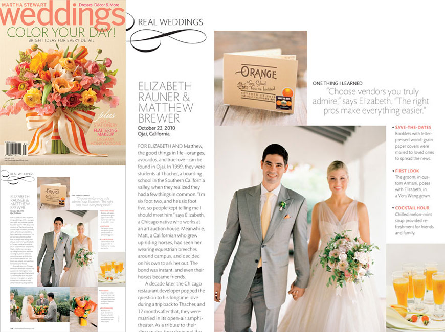 Martha Stewart Weddings - Spring 2012 - Press - Ceci New York