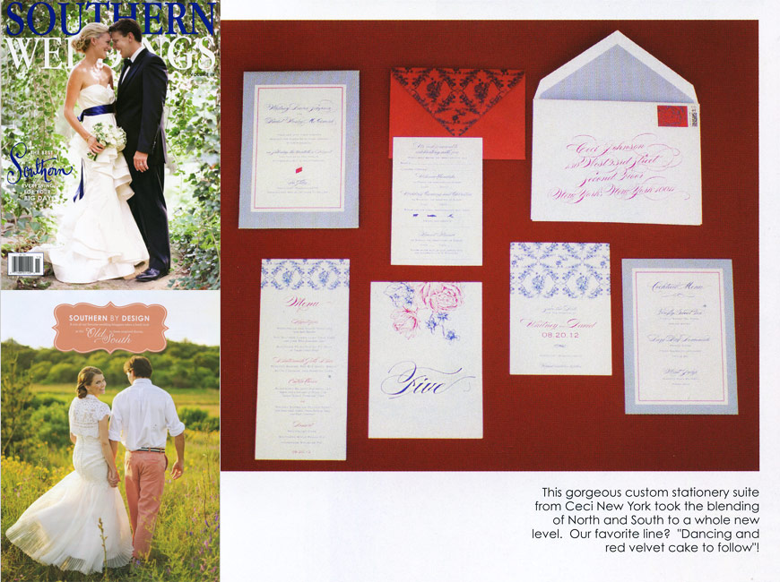 Southern Weddings - 2012 - Press - Ceci New York