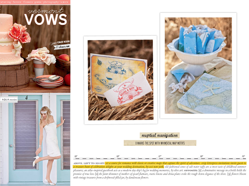 Vermont Vows - Spring/Summer 2012 - Press - Ceci New York