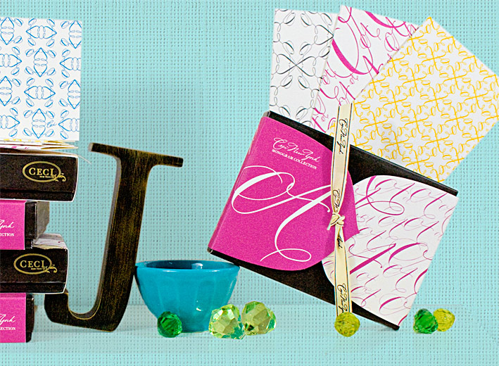 A -  Monogram -  Fine Stationery - Shop Ceci - Ceci New York