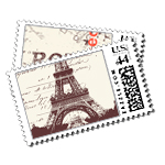 Paris/Rome - Postage Stamps - Passport - Fine Stationery - Shop Ceci - Ceci New York