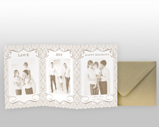 Gold Snowflake Tri-Fold - Holiday - Shop Ceci - Ceci New York