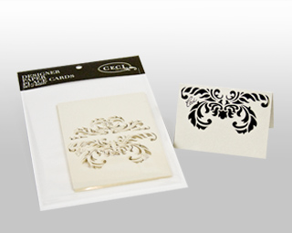 Lasercut Place Cards - Damask Opal - Holiday - Shop Ceci - Ceci New York