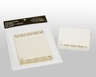 Lasercut Place Cards - Lace Trim Opal - Holiday - Shop Ceci - Ceci New York
