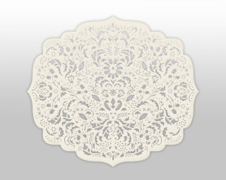Lasercut Place Mats - Damask Opal - Holiday - Shop Ceci - Ceci New York