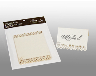 Lace Trim Opal - Lasercut Place Cards - Shop Ceci - Ceci New York